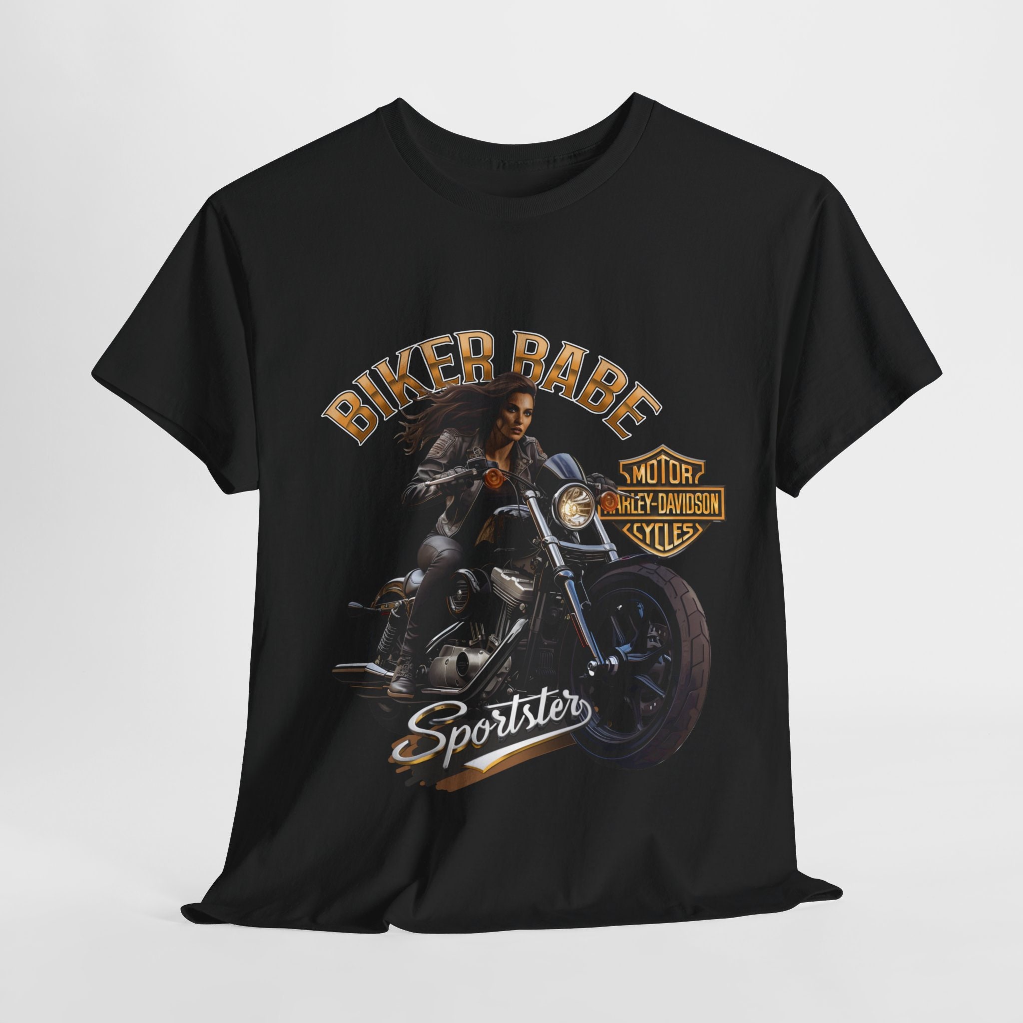 バイカーベイブTシャツ、ハーレーダビッドソンスポーツスターTシャツ