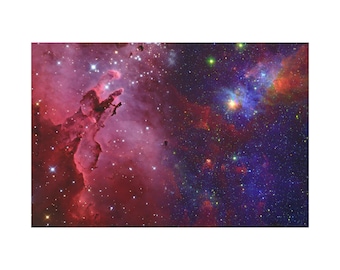 Universe, Galaxy and Space op canvas Art Print. Prachtige fotografie van sterren en nevels van het heelal voor thuis wanddecoratie.