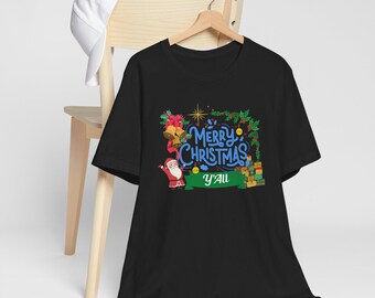 Merry Christmas Y'All T-shirt, Merry Christmas Tee, Christmas Gifts , Shirts For Christmas, Christmas T-Shirt