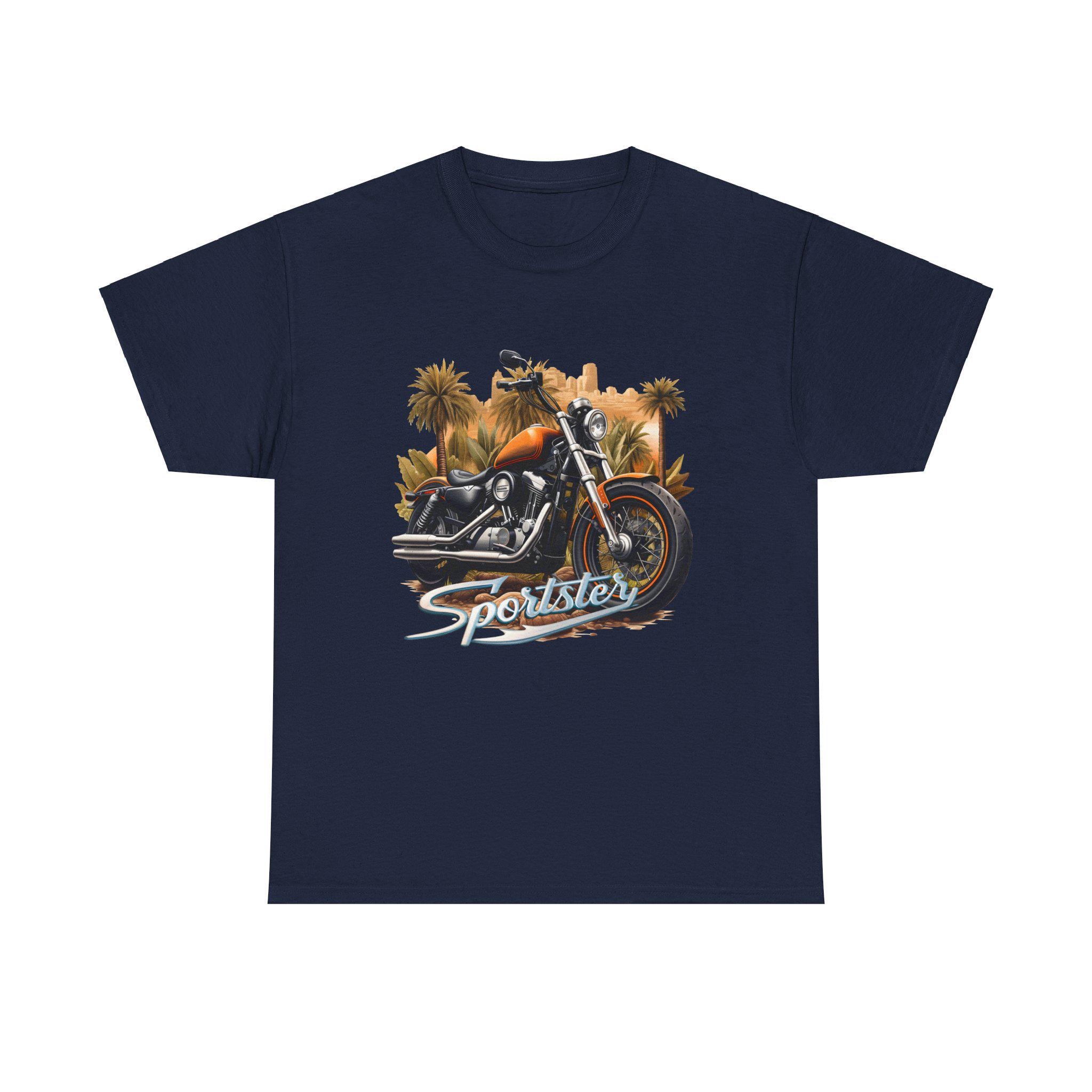 トップス Harley Davidson bike print t-shirt Harley Davidson Sportster T-shirt, Biker Tshirt, Exclusive