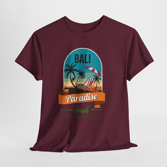バリ パラダイス ビーチ Tシャツ、バリ バケーション、ビーチ シャツ