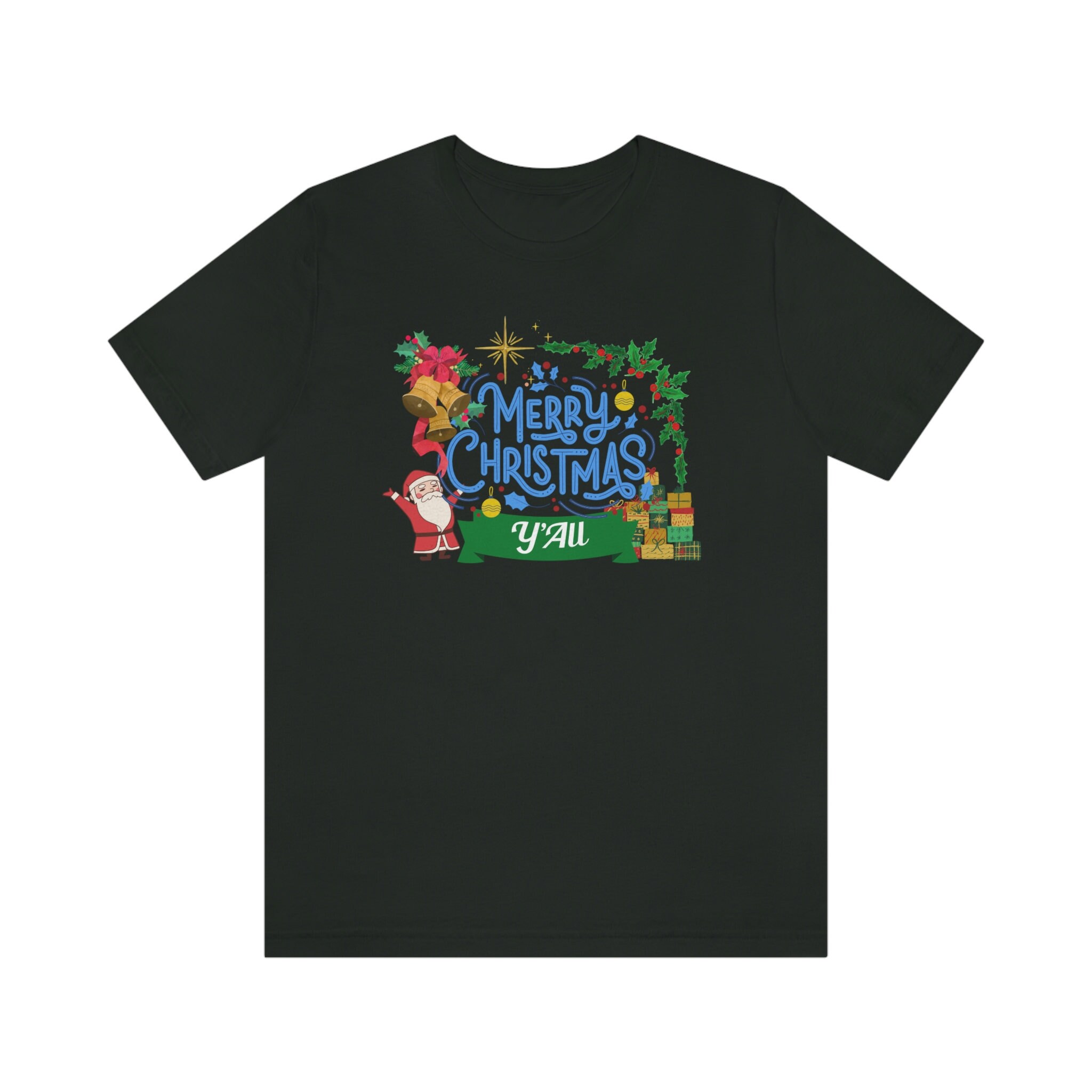 クリスマスカレイド2020　それは素敵な、クリスマスでした。　サイン入りTシャツ Merry Christmas Y'all T-shirt, Merry Christmas Tee