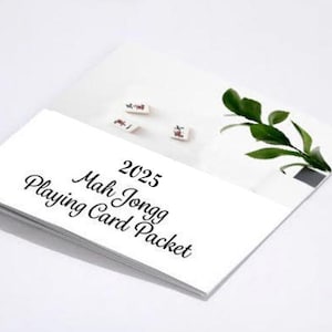 Mah Jongg worksheet packet