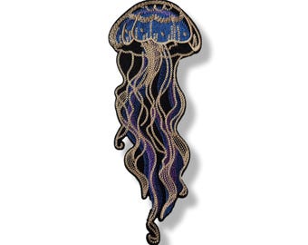 Jellyfish patch, jellyfish patch, iron-on patch, embroidered patch, patch, iron-on patch, jellyfish patch