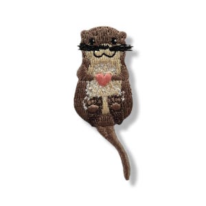 Nutria, parche de nutria, parche termoadhesivo, emblema, bordado, parche, parche termoadhesivo, parche termoadhesivo de nutria