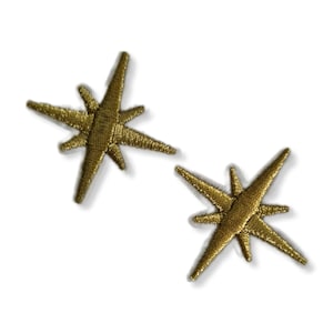 Ster, sterrenpatch, strijkpatch, embleem, geborduurd, patch, strijkpatch, goud, strijkpatch met ster