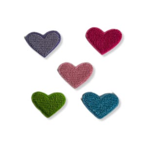 Corazón, parche, insignia, termoadhesivo, bordado, parche de corazón
