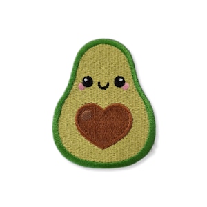 Avocado, Patch, Abzeichen, zum Aufbügeln, bestickt, Avocado-Patch