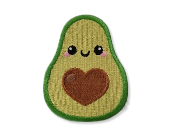 Avocado, avocado patch, iron-on patch, emblem, embroidered, patch, iron-on patch, patch