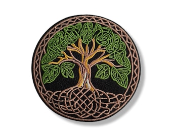 Aufnäher „Baum des Lebens“, Aufnäher „Baum des Lebens“, Bügelaufnäher, Emblem, Aufnäher, Aufnäher
