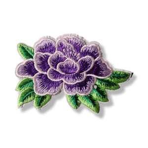 Blomma, blomlapp, stryklapp, emblem, broderad, lapp, stryklapp, orange, blomlapp, blomlapp