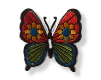 Papillon, patch, écusson, thermocollant, couture, patch thermocollant papillon