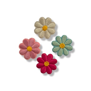 Flower, patch, badge, iron-on, embroidered, flower patch