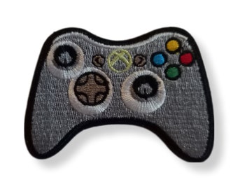 Jeu vidéo, patch, écusson, thermocollant, couture, patch thermocollant manette