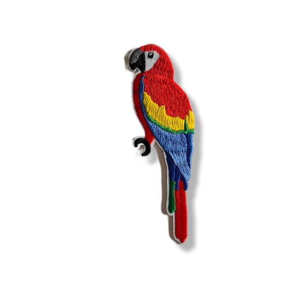 Pappagallo Pirata Uccello Animale - Toppe Termoadesive Patch, Misura: 6,1 x 5 cm Catch the Patch - il tuo negozio per i cerotti e i cerotti con il ferro da stiro | essere individuale