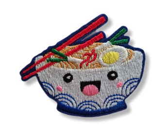 Ramen-Schüssel-Aufnäher, Aufnäher zum Aufbügeln, Aufnäher, Aufnäher, Aufnäher, Aufnäher