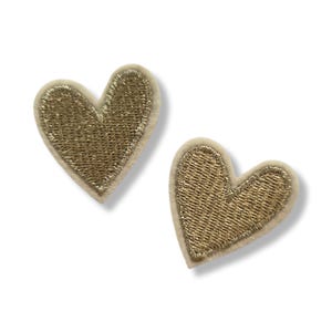 Heart, heart patch, iron-on patch, emblem, embroidered, patch, iron-on patch, gold, heart patch