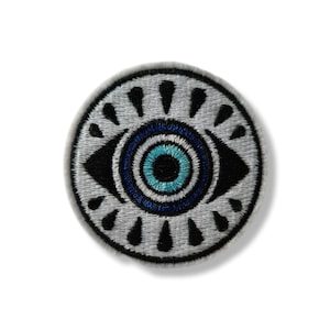 Eye, eye patch, badge, iron-on, embroidered