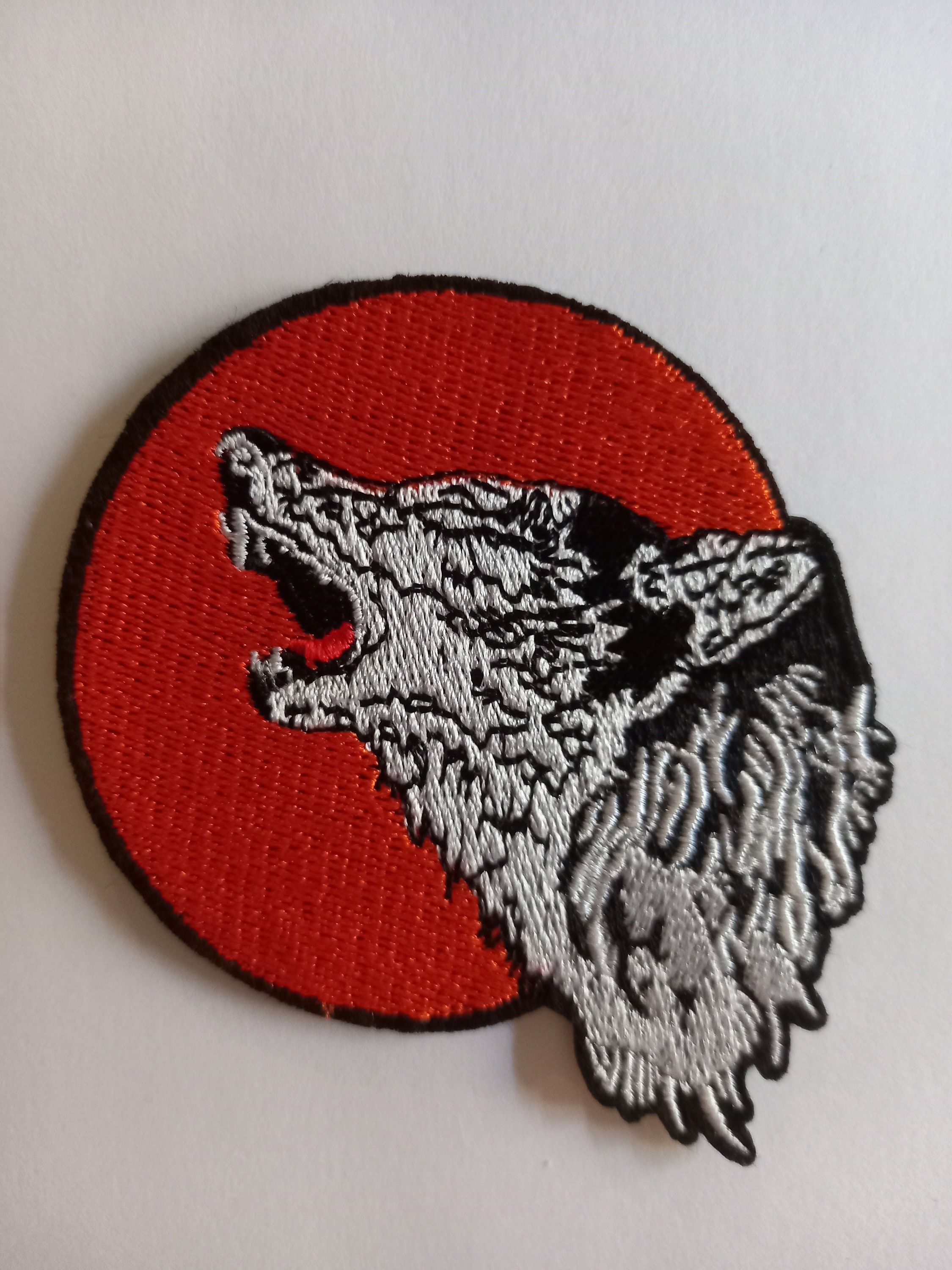 Redwolf Logo Hook and Loop Patch (Red & Black)