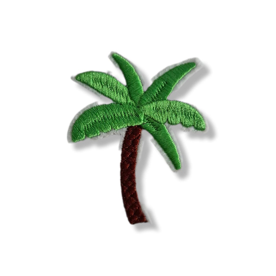 Palm Tree, Patch, Badge, Iron-on, Embroidered, Palm Tree Patch - Etsy