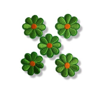Flower, patch, badge, iron-on, embroidered, flower patch