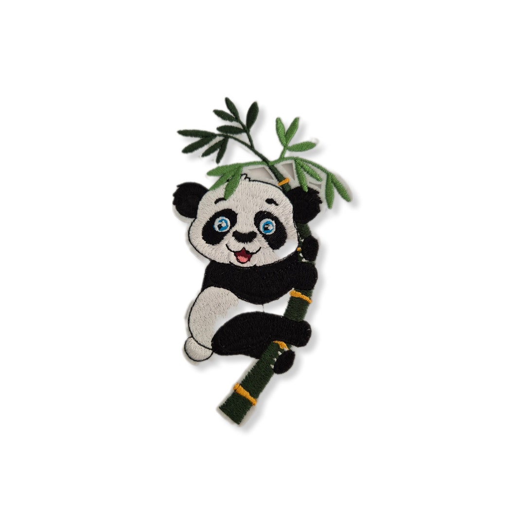Panda, Patch, Badge, Iron-on, Embroidered, Panda Iron-on Patch - Etsy