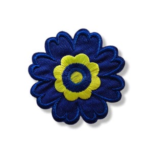 Flower, patch, badge, iron-on, embroidered, flower patch