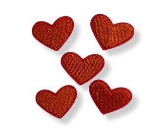 Coeur, patch, écusson, thermocollant, couture, patch thermocollant coeur