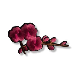 Flower, patch, badge, iron-on, embroidered, flower patch
