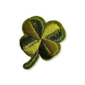 Trébol, parche, insignia, termoadhesivo, bordado, parche de trébol