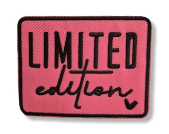 Limited edition patch, limited edition patch, strijkpatch, patch, patch, strijkpatch, roze, limited edition patch
