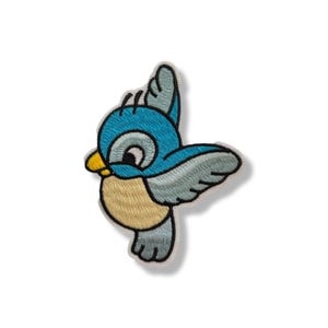 Bird, patch, badge, iron-on, embroidered, bird patch