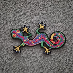 Salamandra, parche de salamandra, parche termoadhesivo, emblema, bordado, parche, parche termoadhesivo, parche