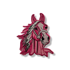 Horse, patch, badge, iron-on, embroidered, horse patch