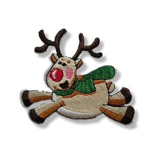 Ren, renmärke, strykmärke, emblem, broderat, strykmärke med renar, broderad renmärke