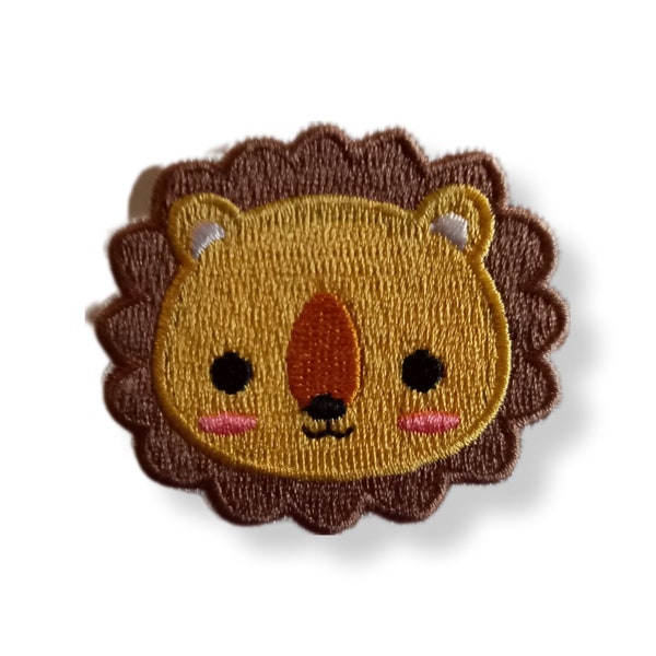 Lion, patch, écusson, thermocollant, couture, patch thermocollant lion