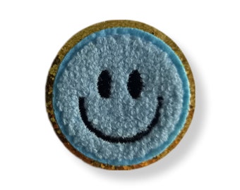 Smiley, patch, crest, iron-on, sewing, smiley iron-on patch