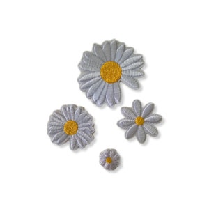 Flower, patch, badge, iron-on, embroidered, flower patch
