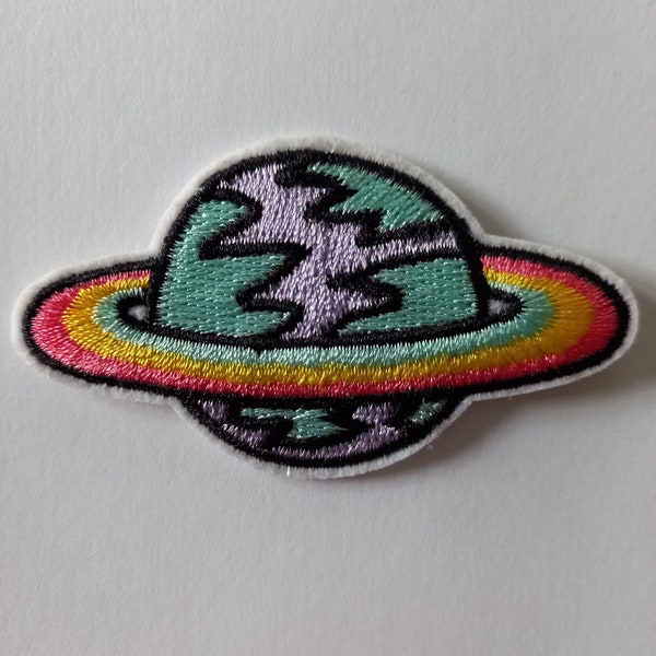 Planet, patch, crest, iron-on, sewing, iron-on patch