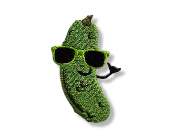 Cucumber, cucumber patch, iron-on patch, patch, embroidered patch, patch, iron-on patch, cucumber patch