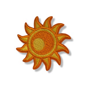 Sole, toppa sole, toppa termoadesiva, emblema, ricamato, toppa, toppa termoadesiva, toppa termoadesiva sole