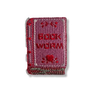 Book, book patch, badge, iron-on, embroidered, insignia