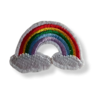 Rainbow, patch, crest, iron-on, sewing, rainbow iron-on patch