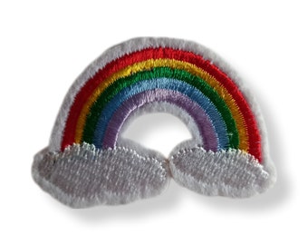 Arc-en-ciel, patch, écusson, thermocollant, couture, patch thermocollant arc-en-ciel