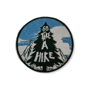 Mountain, patch, badge, iron-on, embroidered, mountain patch