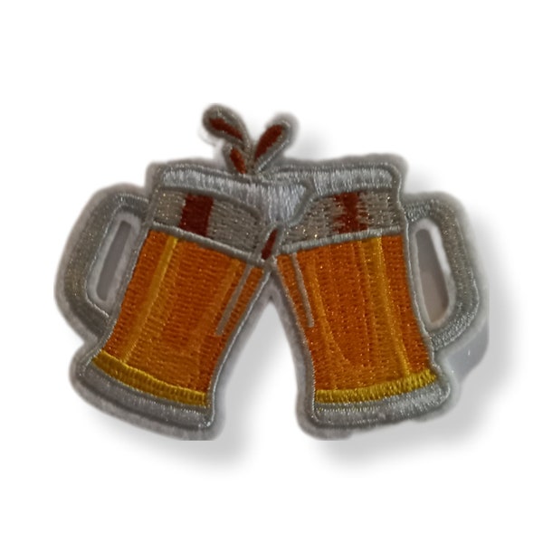 Bière, patch, écusson, thermocollant, couture, patch thermocollant bière