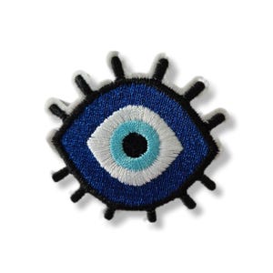 Eye, eye patch, badge, iron-on, embroidered