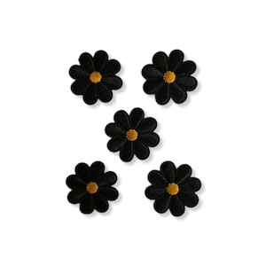 Flower, patch, badge, iron-on, embroidered, flower patch
