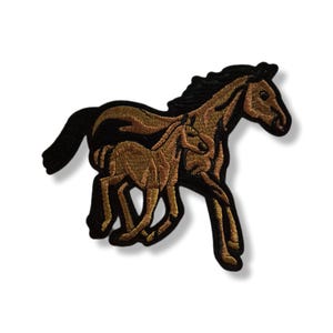 Horse, patch, badge, iron-on, embroidered, horse patch