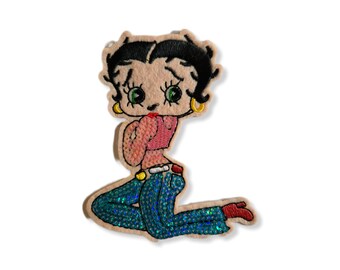 Betty Boop, patch, écusson, thermocollant, couture, patch thermocollant Betty Boop